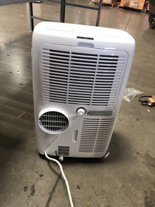 Photo 4 of 6,000 BTU (DOE) 115-Volt Portable Air Conditioner with Dehumidifier Function and LCD Remote in White