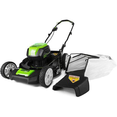 Photo 1 of "GreenWorks GLM801600 80-Volt 21-Inch Cordless Lawn Mower - Bare Tool - 2502202"
