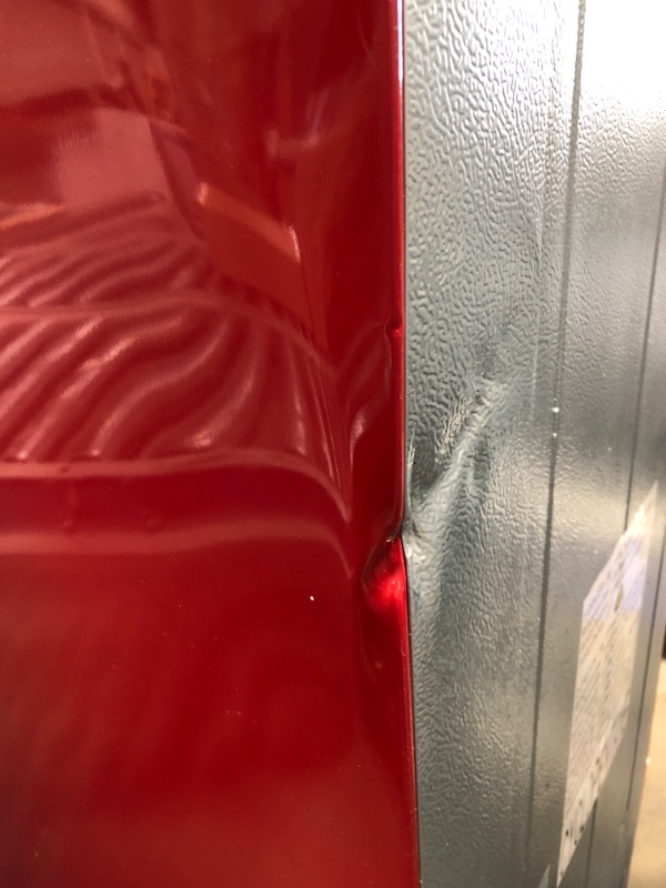Photo 3 of **DAMAGED** Galanz 4.6 cu ft True Freezer Dual-Door Refrigerator - Red