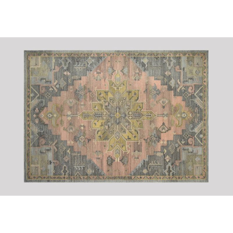 Photo 1 of 9'x12' Damask Tufted Area Rug - Threshold™
