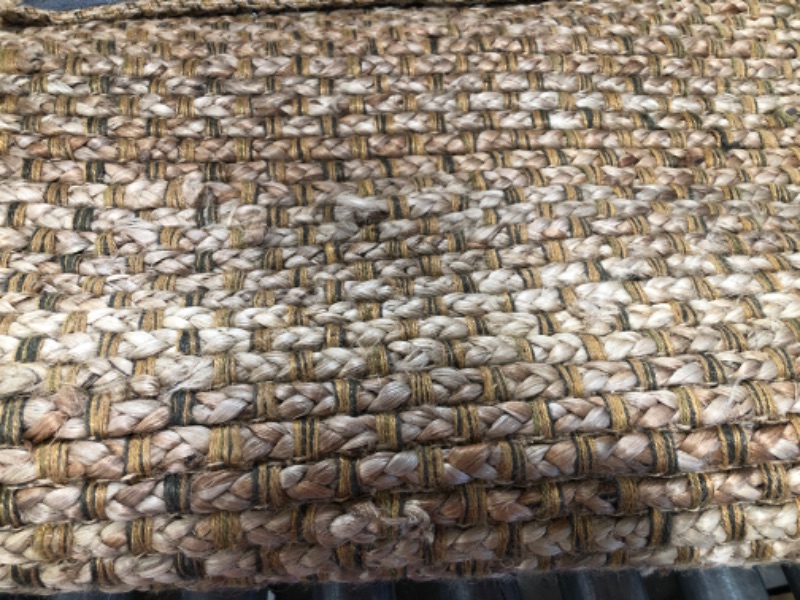 Photo 2 of 2'3"X7' Woven Runner Rug Solid Natural - Threshold
