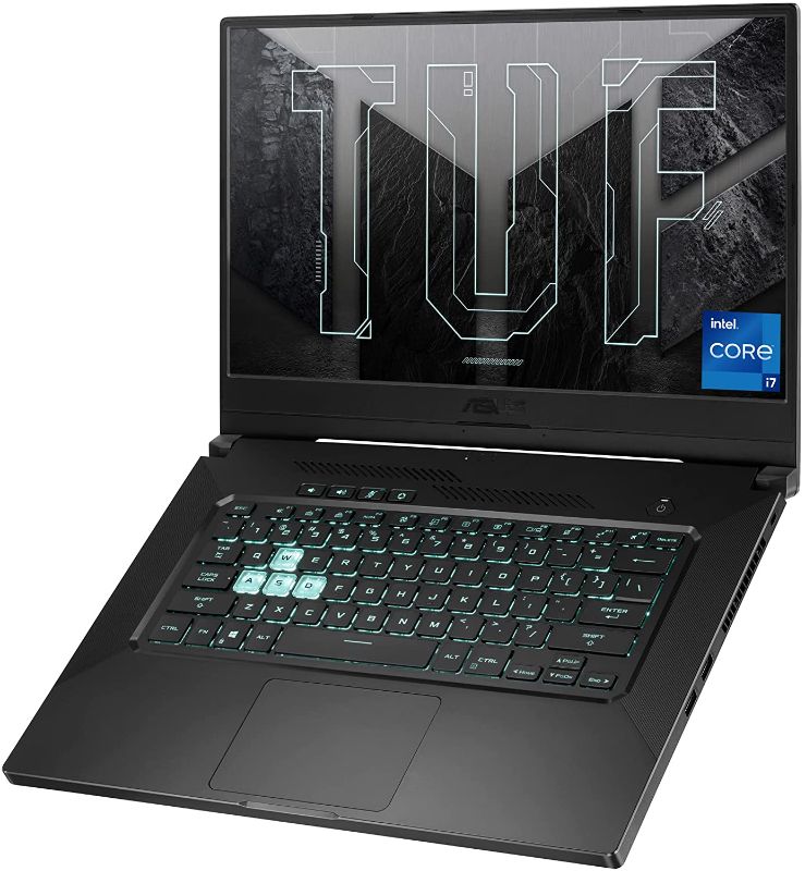 Photo 1 of ASUS TUF Dash 15 (2021) Ultra Slim Gaming Laptop, 15.6” 144Hz FHD, GeForce RTX 3050 Ti, Intel Core i7-11370H, 8GB DDR4, 512GB PCIe NVMe SSD, Wi-Fi 6, Windows 10, Eclipse Grey Color, TUF516PE-AB73
