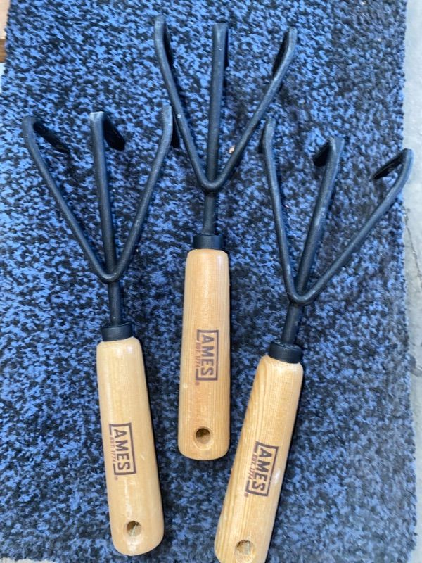 Photo 1 of 34925974 2446300 Hand Cultivator with Wood Handle- 3 pack 
