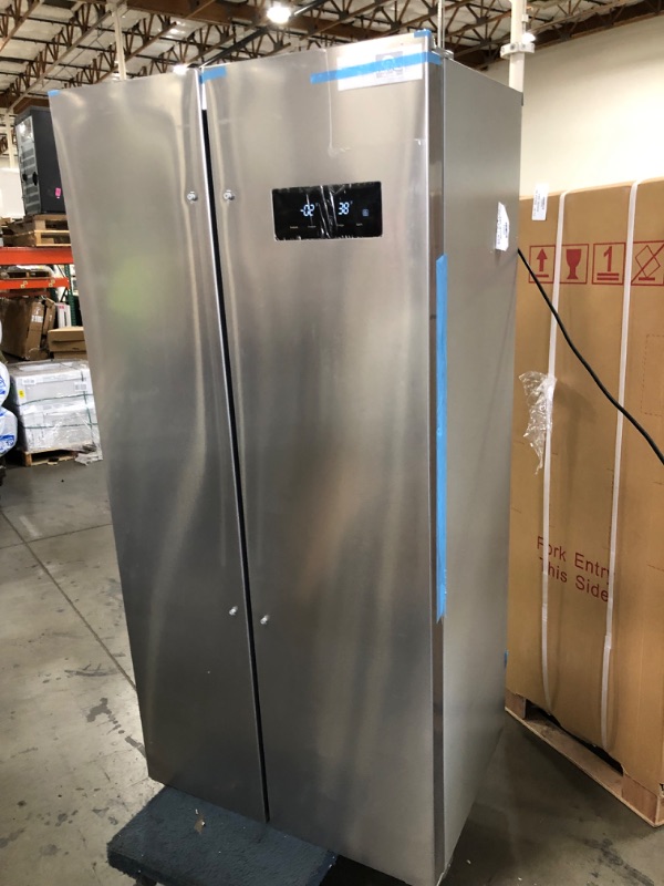 Photo 1 of Forno Salerno 33 in. Side by side built-in refrigerator 15.6 cu ft Stainless Steel Color