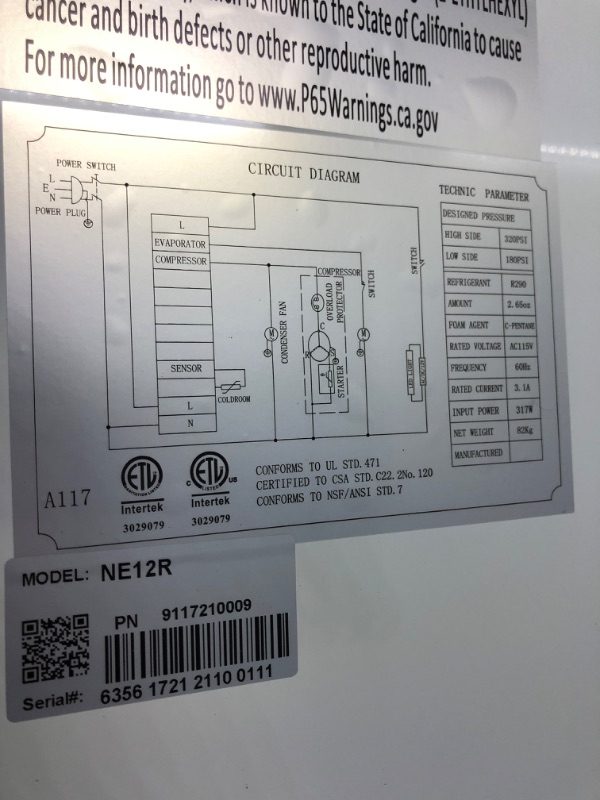 Photo 18 of Norpole 12 cu. ft. Single Door Commercial Reach-In Refrigerator in Stainless Steel