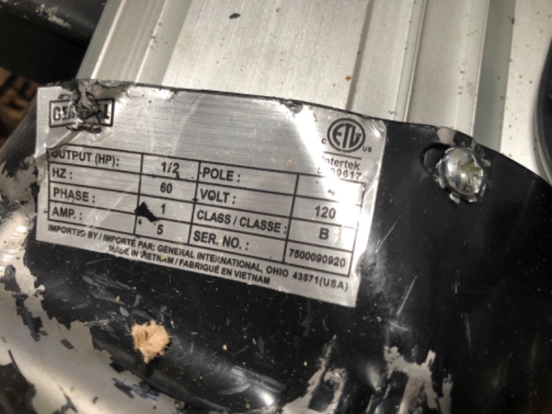 Photo 1 of *DAMAGE TO DRILL FRAME, REFER TO PHOTO*
General International 15" Variable Speed Top Drill Press, 1/2 HP, Green

