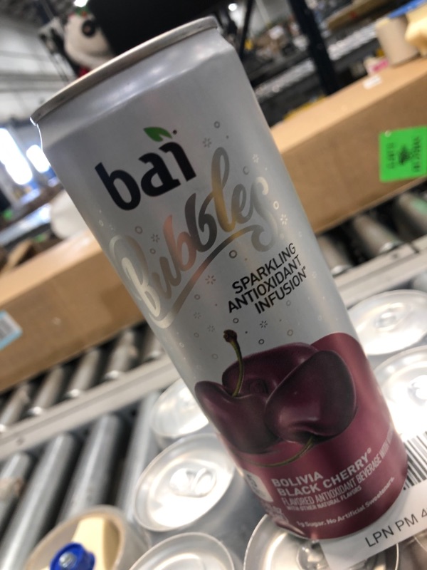Photo 1 of (NON-REFUNDABLE) EXPIRATION DATE: 06/01/2022
Bai Bubbles, Sparkling Water, Bolivia Black Cherry, Antioxidant Infused Drinks, 11.5 Fluid Ounce Cans, 12 count
