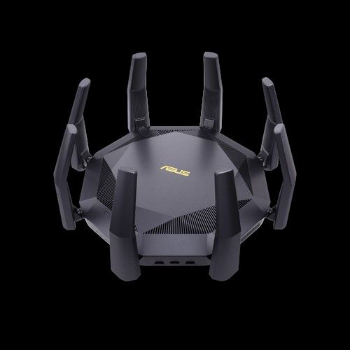 Photo 1 of Asus RT-AX89X Wi-Fi 6 IEEE 802.11ax Ethernet Modem/Wireless Router - 2.40 GHz ISM Band - 5 GHz UNII Band - 8 x Antenna(8 x External) - 750 MB/s Wireless Speed - 8 x Network Port - 2 x Broadband Port - USB - 10 Gigabit Ethernet - VPN Supported
