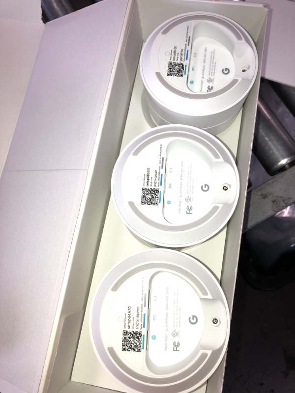 Photo 2 of Google Wifi - AC1200 - Mesh WiFi System - Wifi Router - 4500 Sq Ft Coverage - 3 pack
