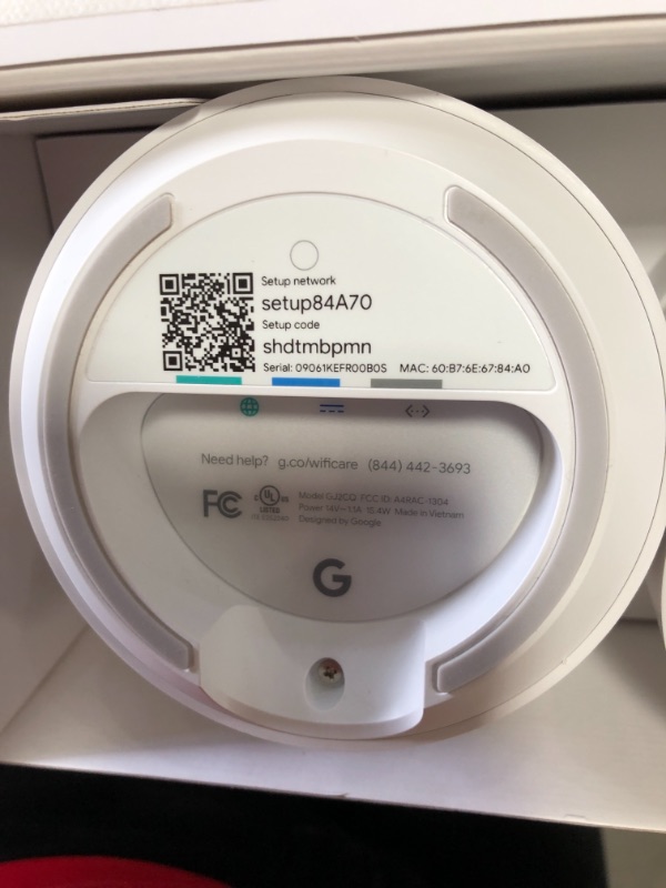 Photo 3 of Google Wifi - AC1200 - Mesh WiFi System - Wifi Router - 4500 Sq Ft Coverage - 3 pack
