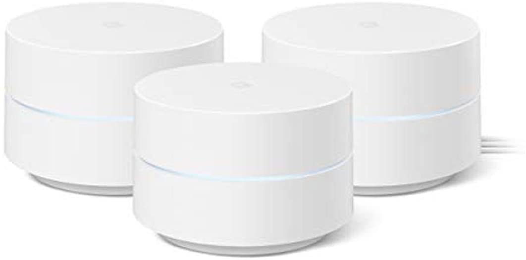 Photo 1 of Google Wifi - AC1200 - Mesh WiFi System - Wifi Router - 4500 Sq Ft Coverage - 3 pack
