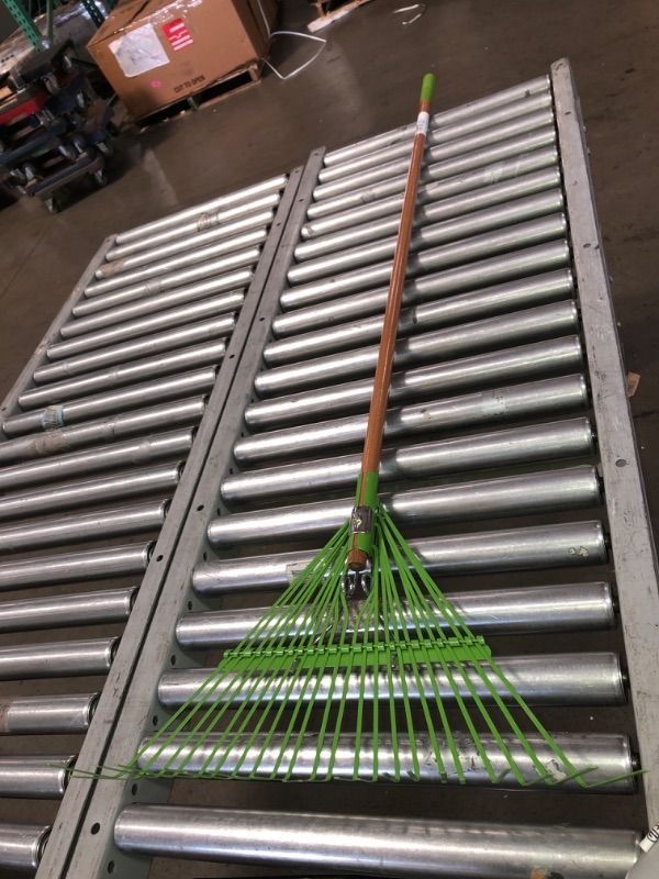 Photo 3 of 22-Tine Steel Leaf Rake with 6 in. Cushioned Handle
