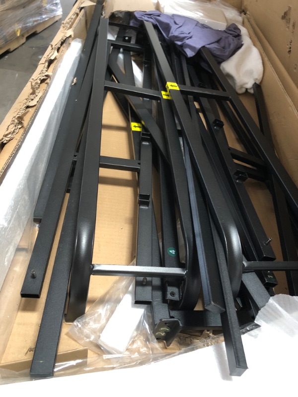 Photo 1 of **MISSING PARTS** Zinus Adrian Wood Rustic Style Platform Bed with Headboard / No Box Spring Needed / Wood Slat Support, Full,OLB-SWPBHR-12F,Brown