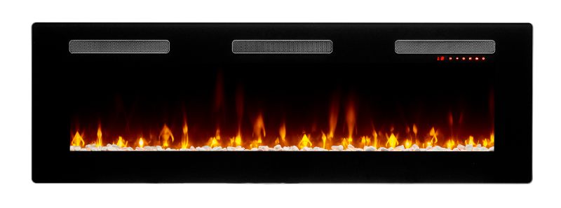 Photo 1 of **MISSING PARTS**DAMAGED** Sierra Collection SIL60 60" Wall Built-in Linear Fireplace in Black
