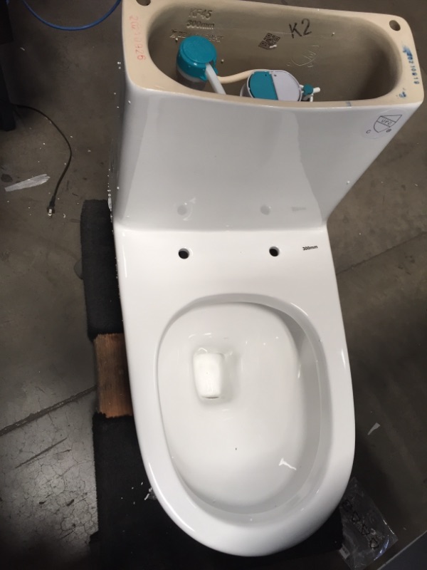 Photo 4 of **MISSING TOP** Swiss Madison St. Tropez 1-Piece 0.8/1.28 GPF Dual Flush Elongated Toilet in White