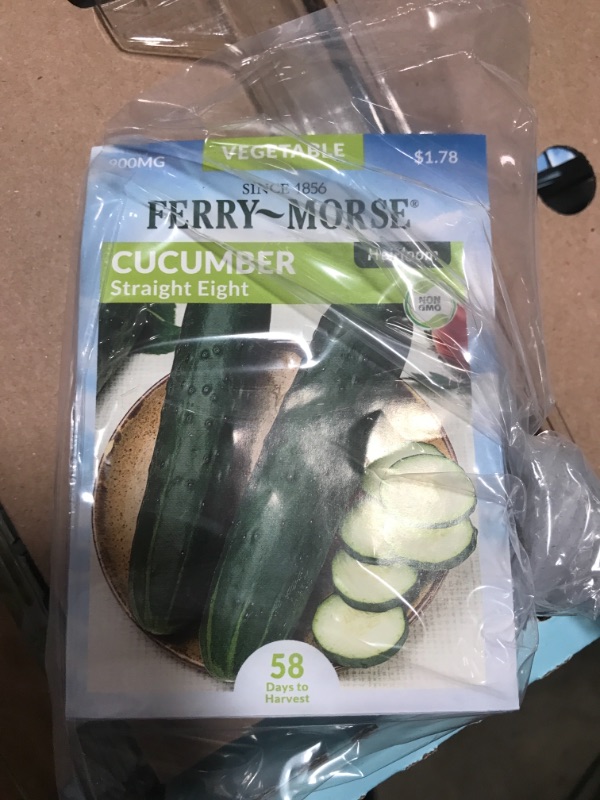 Photo 1 of 15  PACK**
Ferry-Morse Cucumber Straight Eight Fruit Seed