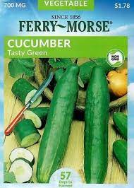 Photo 1 of 15 PACK**
Ferry-Morse Cucumber Tasty Green Seed