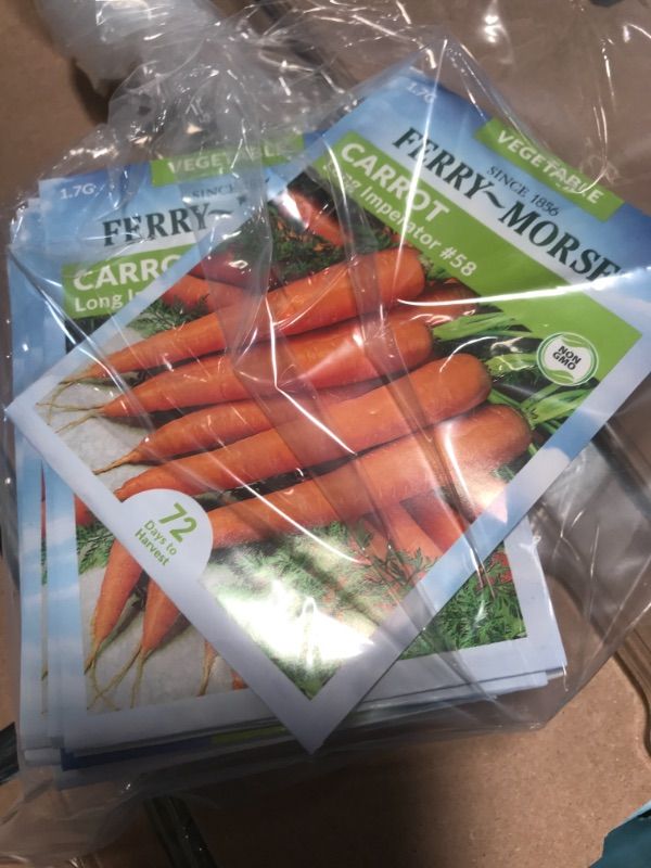 Photo 1 of 15 PACK**
Ferry-Morse #58 Carrot Long Imperator Seed
