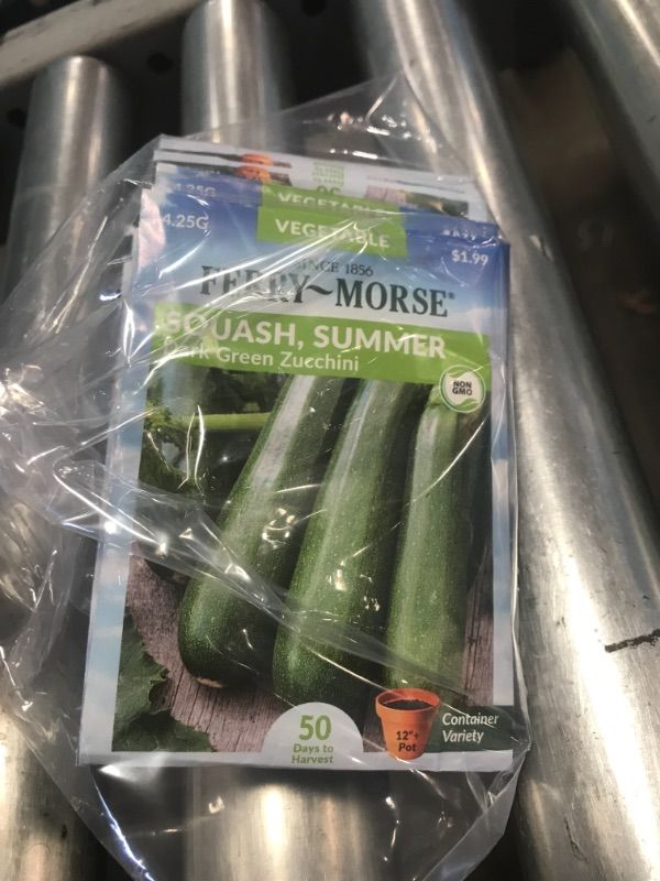 Photo 2 of 15 PACK**
Ferry-Morse Squash Dark Green Zucchini Seed