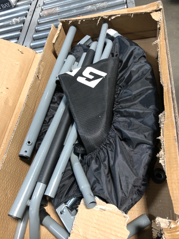 Photo 1 of BCAN 40/48" Foldable Mini Trampoline, Fitness Rebounder with Adjustable Foam Handle, Exercise Trampoline for Adults Indoor/Garden Workout Max Load 330lbs/440lbs
