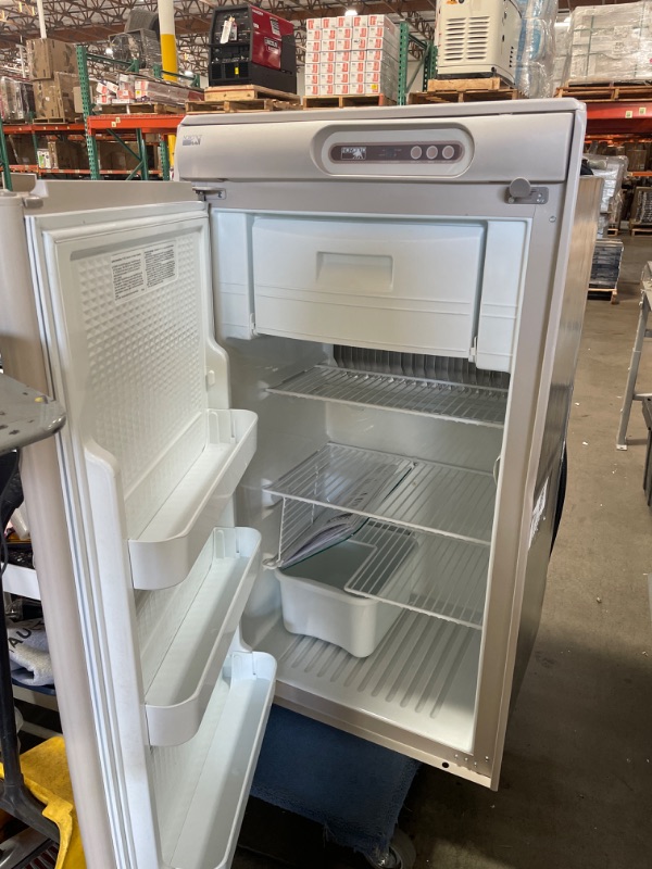 Photo 3 of NONFUNCTIONAL-Porcold N510.3UL RV Refrigerator - 5.5 cu. ft. - Left Hand Swing - Taupe Trim
