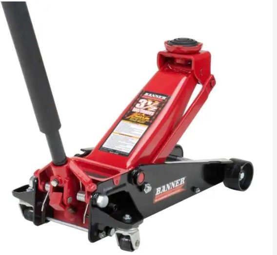 Photo 1 of  BANNER 3.5-Ton Fast Lift Heavy-Duty Garage Floor Jack with Swivel Saddle