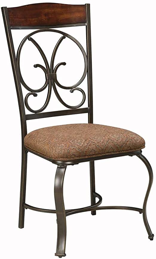 Photo 1 of Signature Design by Ashley Glambrey Brown Dining Upholstered Side Chair - Set of 4
