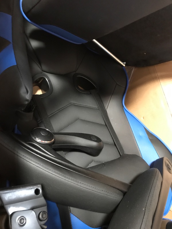 Photo 4 of RESPAWN 110 Racing Style Gaming Chair, Reclining Ergonomic Chair with Footrest, in Blue (RSP-110-BLU)
