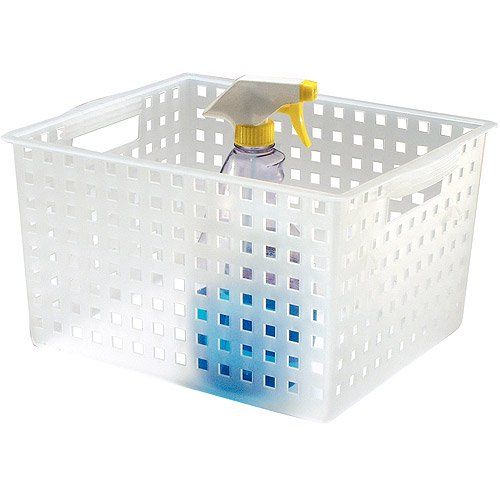 Photo 1 of 2PCK-InterDesign Adult Plastic Modulon Household Storage Basket, Clear
