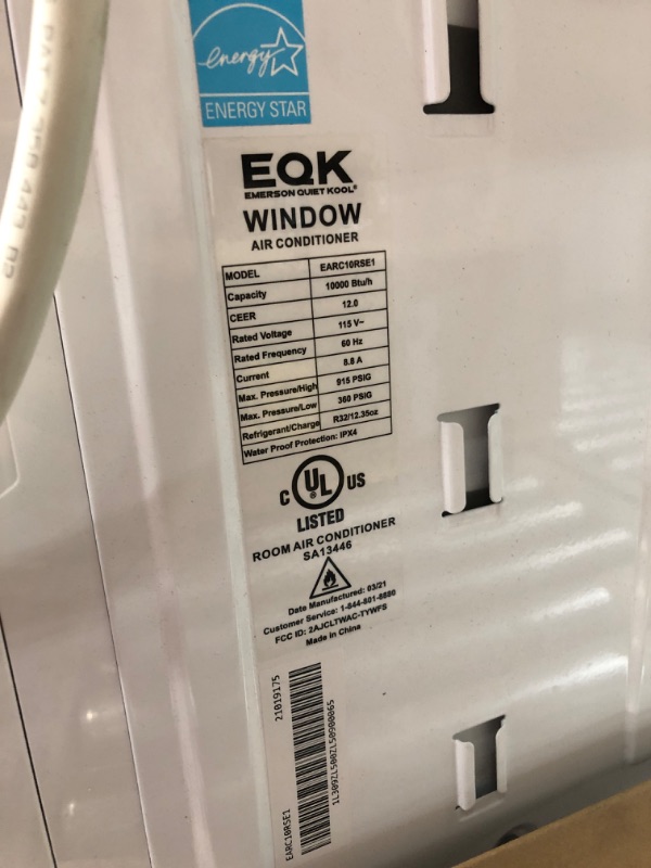 Photo 5 of Emerson Quiet Kool 10,000 BTU Window Air Conditioner - Wi-Fi Controls
