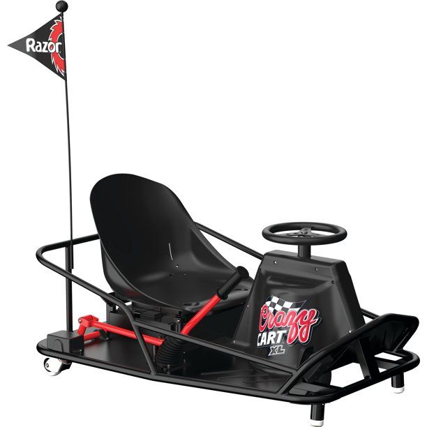 Photo 1 of Razor Crazy Cart XL - 36V Electric Drifting Go Kart - Variable Speed, Up to 14 mph, Drift Bar for Controlled Drifts, Adult-Size Fun
