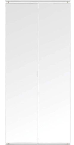 Photo 1 of  Frameless Mirror Bi-Fold Closet Door White 16"X77"