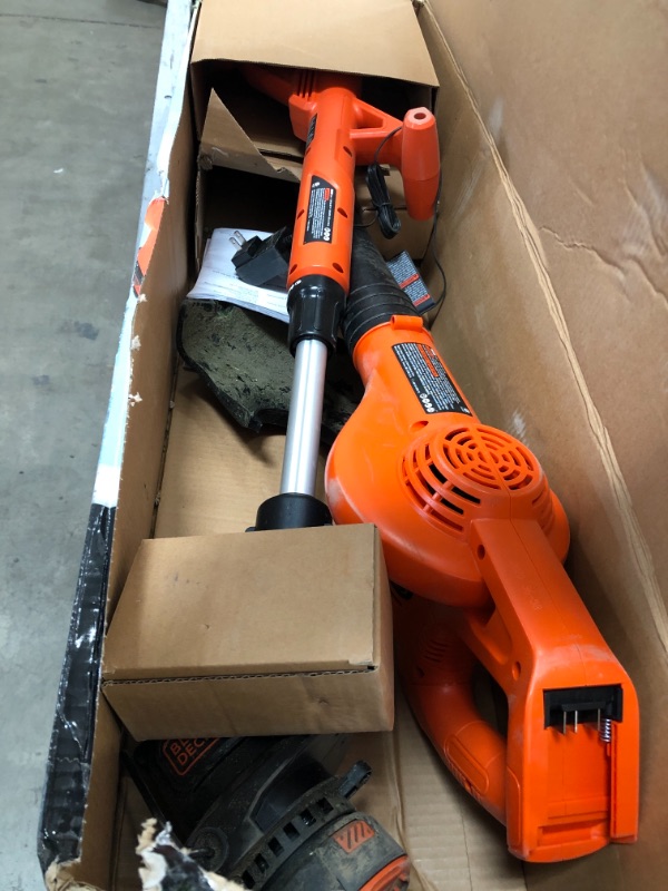 Photo 2 of BLACK+DECKER LCC222 20V MAX* Lithium 10" String Trimmer & Hard Surface Sweeper + 2 Battery Combo Kit
