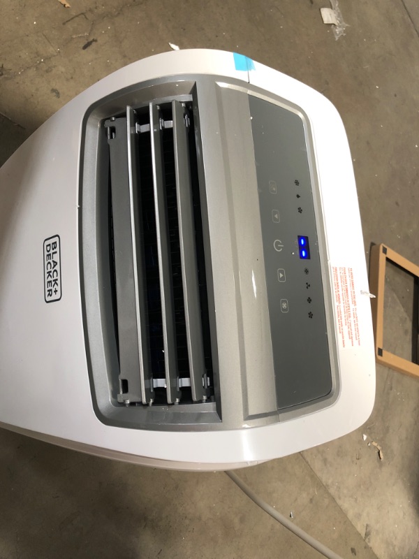 Photo 5 of BLACK+DECKER 6,500 BTU DOE (12,000 BTU ASHRAE) Portable Air Conditioner with Remote Control, White
