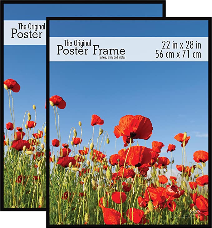 Photo 1 of MCS - 65667 Original Poster Frame, 22 x 28 Inch, Black, Set of 2
