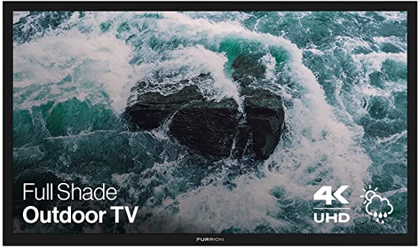 Photo 1 of **READ BELOW **Furrion Aurora - Full Shade Series 49-Inch Weatherproof 4K Ultra-High Definition LED Outdoor Television with Auto-Brightness Control for Outdoor Entertainment - FDUF49CBR, Black
