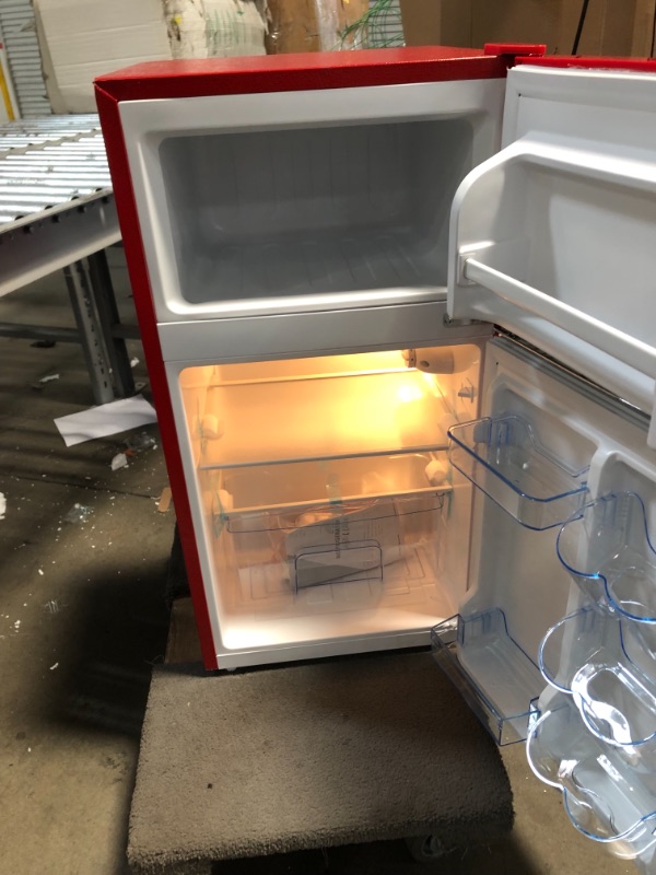 Photo 1 of Retro 3.2 Cu. Ft. Mini Fridge with Top Freezer