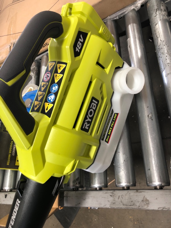 Photo 3 of Ryobi Fogger / Mister Ryobi ONE+ 18-Volt Lithium-Ion Cordless with 2.0 Ah Battery and Charger Included P2850
