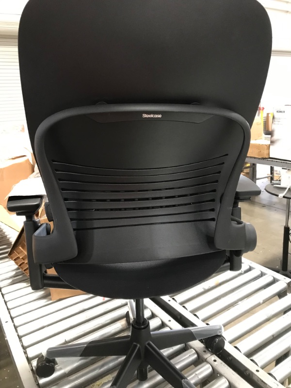 Photo 3 of Steelcase Leap Office Chair, Black Frame and Buzz2 Black Fabric
