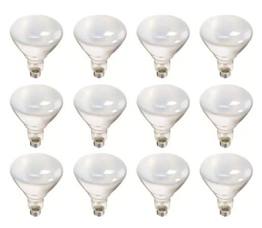 Photo 1 of 65-Watt BR40 Incandescent Flood Light Bulb Soft White (2700K) (12-Pack)
