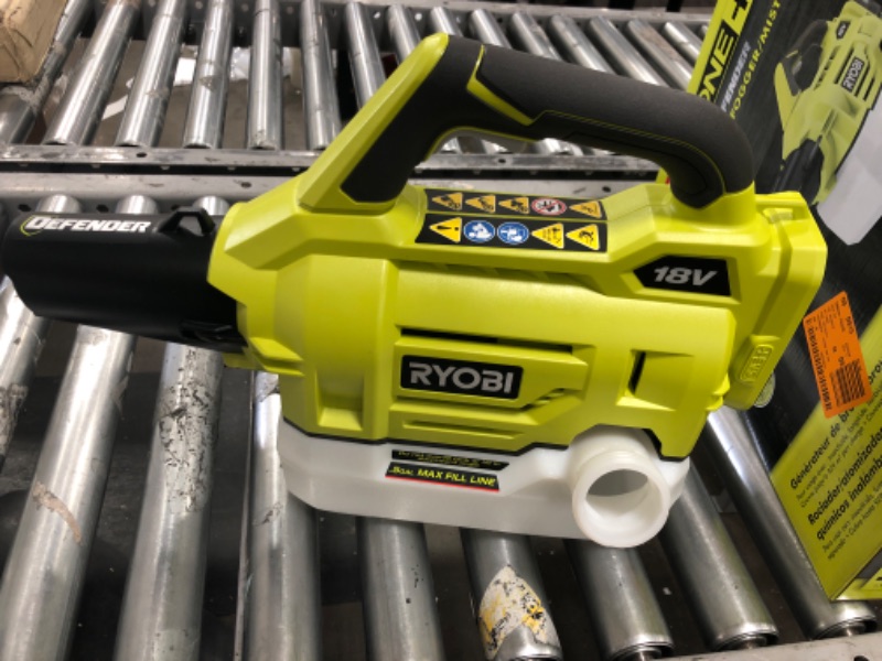 Photo 2 of Ryobi Fogger / Mister Ryobi ONE+ 18-Volt Lithium-Ion Cordless with 2.0 Ah Battery and Charger Included P2850
