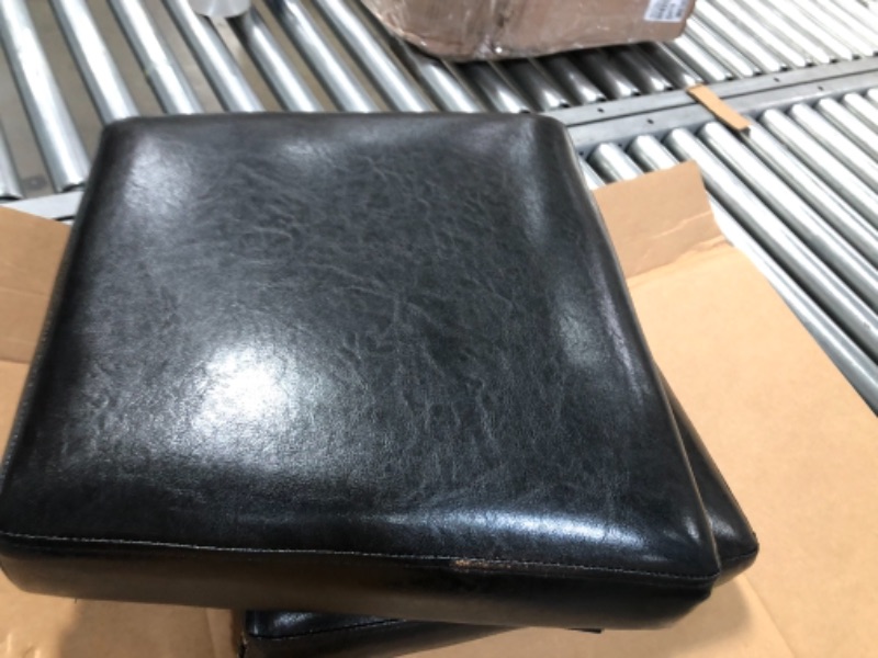 Photo 3 of (HARDWARE INCOMPLETE)
Dining Chairs Dining Room Chairs Parsons Set of 4 Dining Side Chairs for Home Kitchen Living Room, Leather Black
