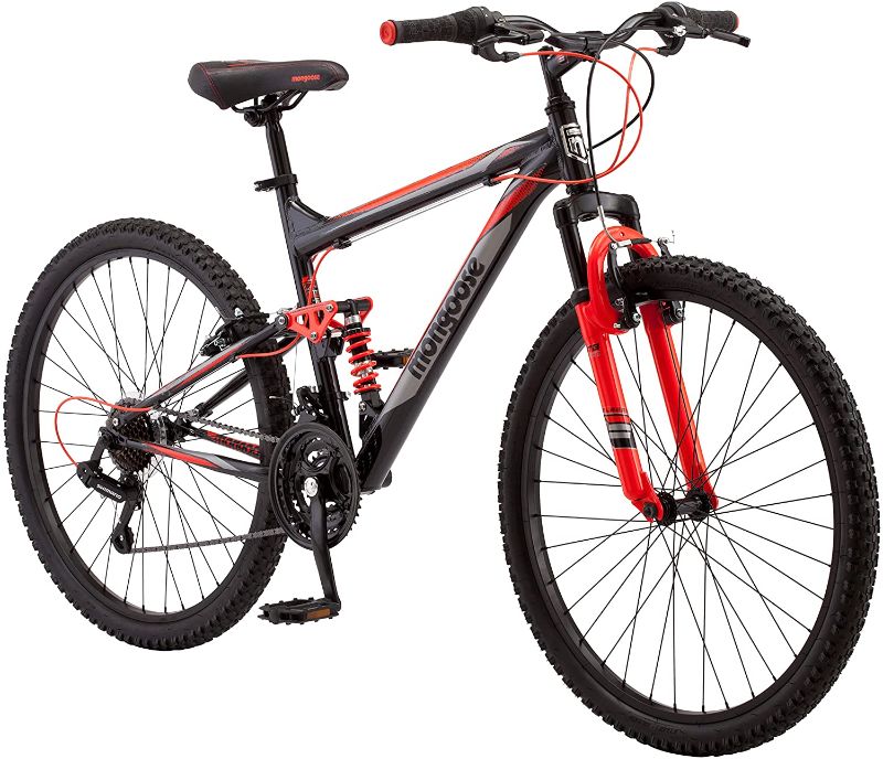 Photo 1 of (MISSING PEDALS, MISSING SEAT)
Mongoose Status Mountain Bike, Mens and Womens, Aluminum Frame, Multiple Colors

