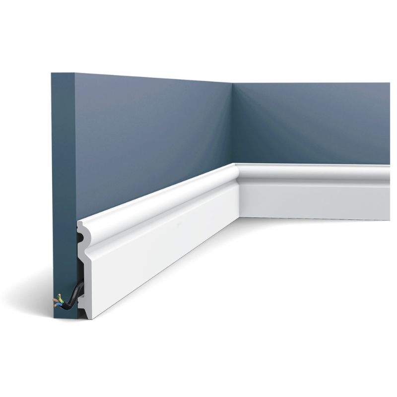 Photo 1 of (2 baseboards)
Orac Decor High Impact Polystyrene Baseboard Moulding Primed White 3-7/8in H X 78in Long
