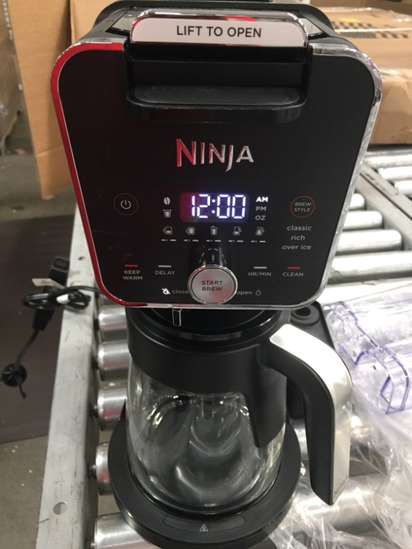 Photo 2 of Ninja CFP301 DualBrew Pro System 12-Cup Coffee Maker, Single-Serve for Grounds & K-Cup Pod Compatible, 4 Brew Styles, Frother, 60-oz. Water Reservoir with Separate Hot Water Dispenser & Carafe, Black