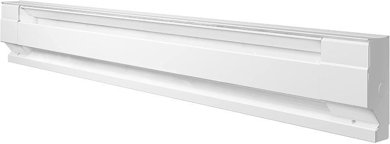 Photo 1 of Cadet F Series 48 in. Hardwire Electric Baseboard Heater (Model: 4F1000W, Part: 09954), 240/208 Volt, 1000/750 Watt, White