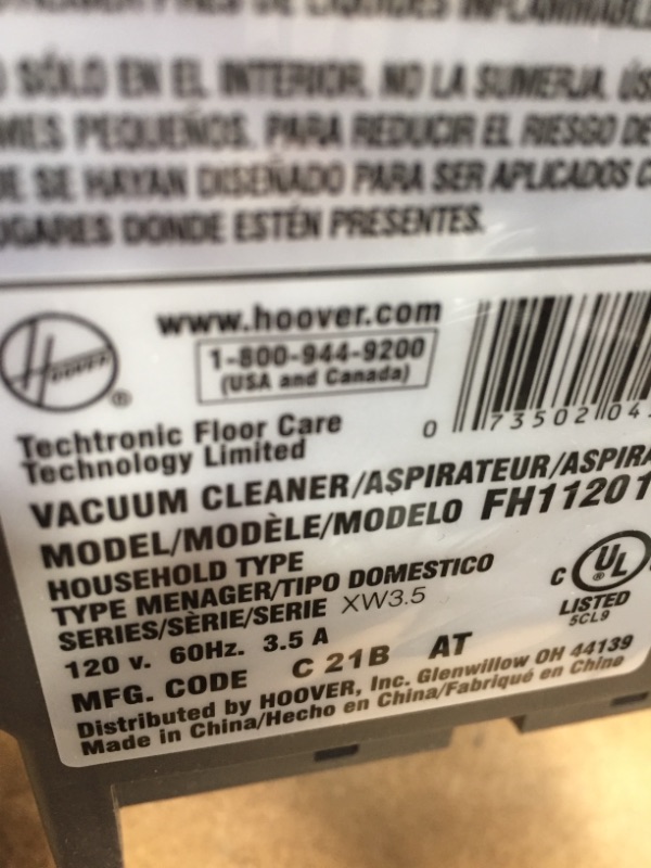 Photo 4 of HOOVER
Professional Series Spotless Portable Carpet Cleaner & Upholstery Spot Cleaner