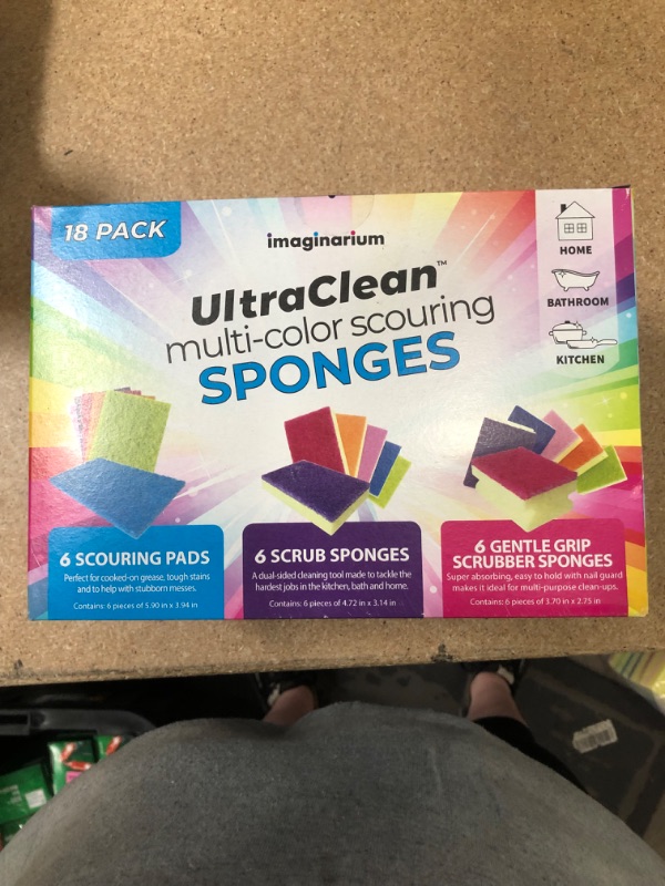 Photo 3 of 18 Pack Ultra Clean Multi-Color Scouring Sponges
***2 CASES****