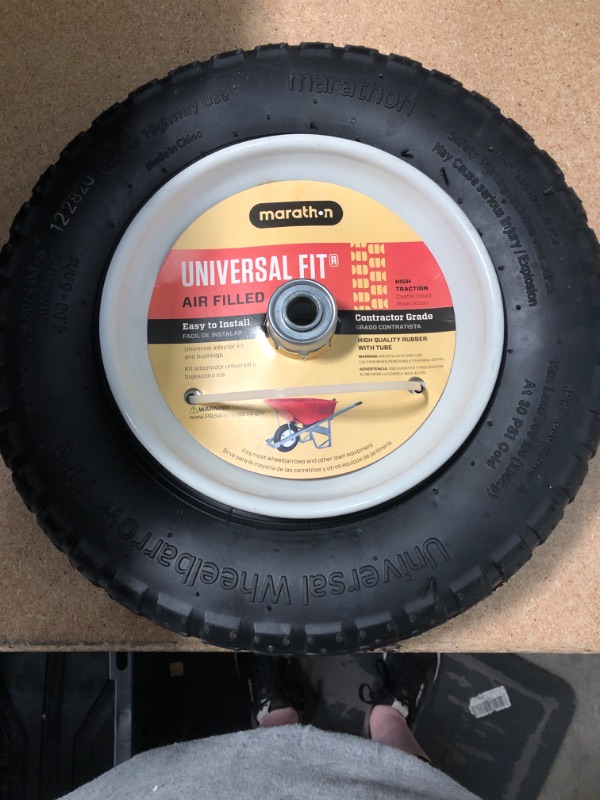 Photo 1 of 14.5 in. Pneumatic Universal Wheelbarrow Wheels