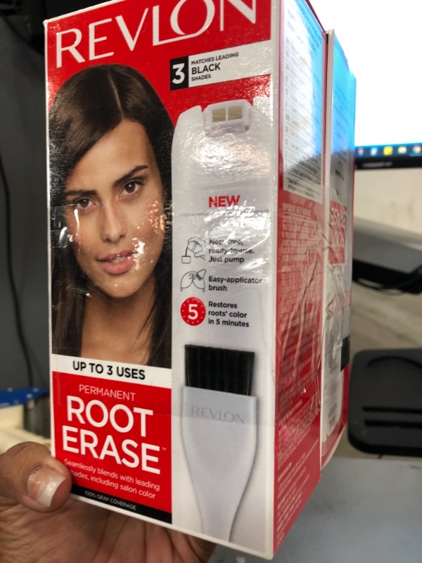 Photo 2 of 2 Revlon Root Erase Permanent Touch up Hair Color, Black | CVS
